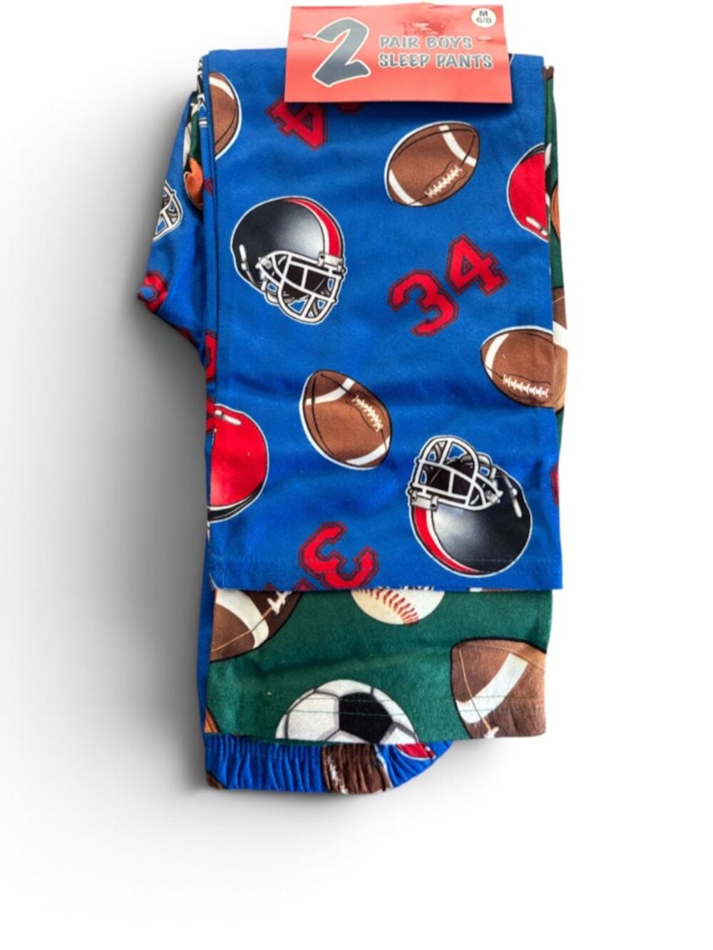 NWT Up-Late Boys 2-Pack Sports Print Sleep Pants Pajama Bottoms